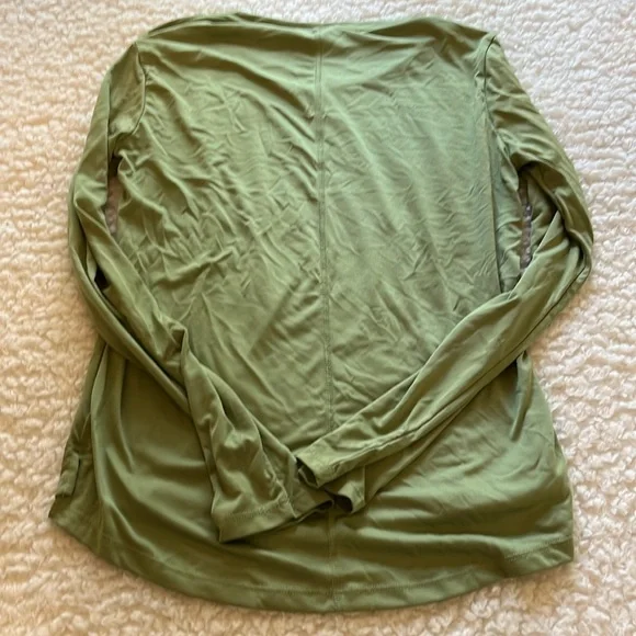 Nike green long sleeve dry fit shirt shirt extra small - Picture 2 of 2